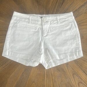 Nine West White Denim Shorts Size 4 27